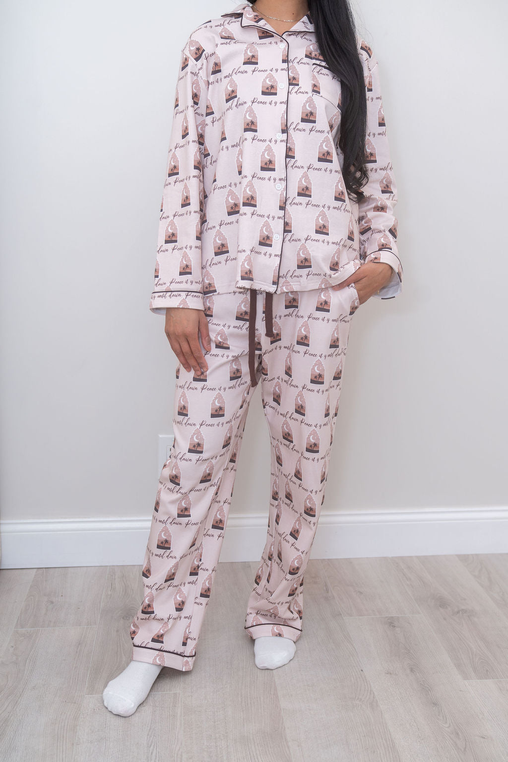 Peace Until Dawn Women Two-Piece Pajamas